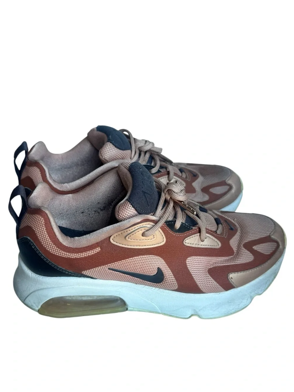 Nike Air Max-style Air 200 Retro Pink Brown Mesh Streetwear Sneakers Women’s 7.5